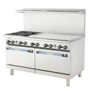 Radiance TARG-4B36G 60" 4 Burner Range and 36" Griddle with 2 Standard Oven