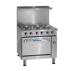 Imperial Range IR-6-E 36" Electric 6 Burner Restaurant Range with Standard oven