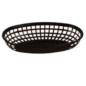 Thunder Group PLBK938K 9 3/8" Oval Basket, Black