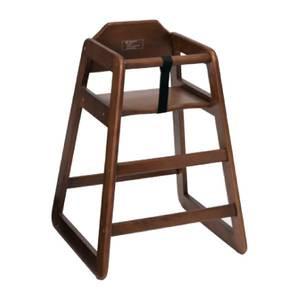 Winco CHH-104 Walnut Finish Stacking High Chair