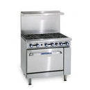 Imperial Range IR-6-C 36" Commercial Gas 6 Burner Range w/ 26-1/2" Convection Oven