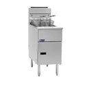 Pitco SG14-S 50 lb Stainless Steel Natural Gas Floor Fryer - 110,000 BTU
