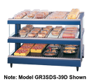 Hatco Glo-Ray® Designer 2 Shelf 18 Rod Countertop Slant Display Warmer Stainless Steel