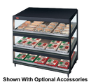 Hatco Glo-Ray® 3 Slant Shelves 21 Rod Countertop Merchandising Warmer Stainless Steel & Aluminum Construction