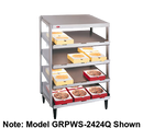 Hatco Glo-Ray® Pass-Thru Countertop 24" x 24" Pizza Warmer Quad Slant Shelf Stainless Steel & Aluminum Construction