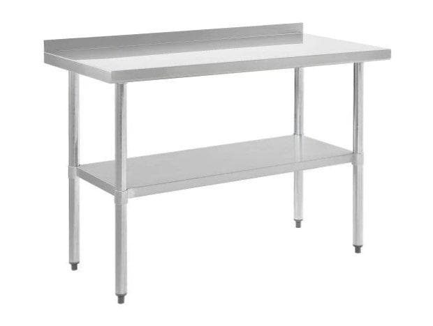 Omega ECONOMY 18 Ga. (1.2mm) Stainless Steel Work Tables - Various Sizes