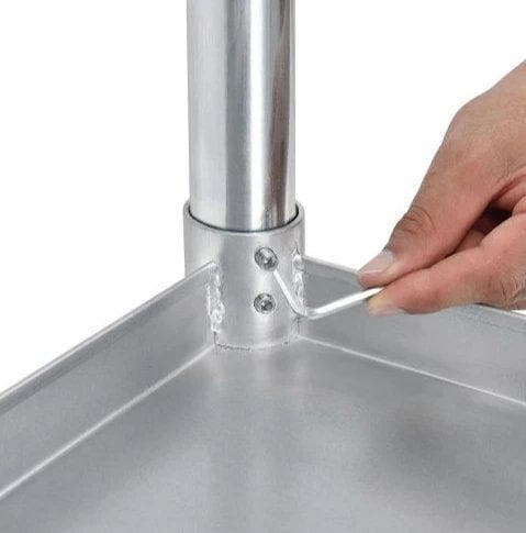 Omega ECONOMY 18 Ga. (1.2mm) Stainless Steel Work Tables - Various Sizes