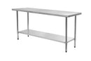 Omega ECONOMY 18 Ga. (1.2mm) Stainless Steel Work Tables - Various Sizes