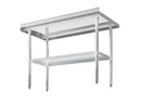 Omega ECONOMY 18 Ga. (1.2mm) Stainless Steel Work Tables - Various Sizes