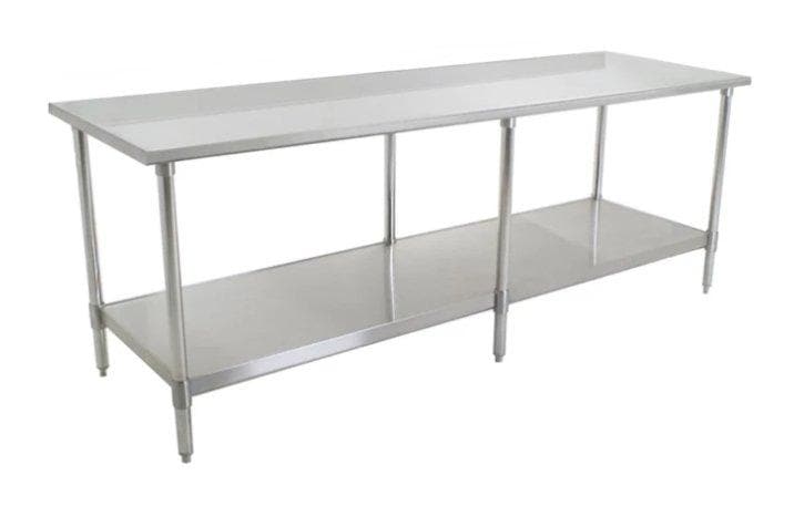 Omega ECONOMY 18 Ga. (1.2mm) Stainless Steel Work Tables - Various Sizes