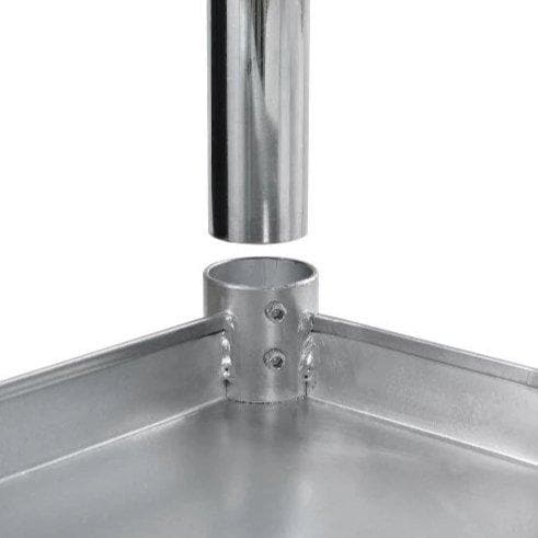 Omega ECONOMY 18 Ga. (1.2mm) Stainless Steel Work Tables - Various Sizes