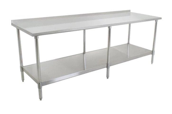 Omega ELITE 16 Ga. (1.5mm) Stainless Steel Work Tables - Various Sizes
