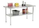 Omega ELITE 16 Ga. (1.5mm) Stainless Steel Work Tables - Various Sizes