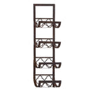 Benzara Metal Wall Wine Rack with 4 Bottle Holders