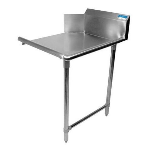 BK Resources BKCDT-36-R 36" Right Stainless Steel Clean Dish Table with Galvanized Legs