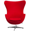 Flash Furniture Wool Fabric Egg Chair With Tilt-Lock Mechanism