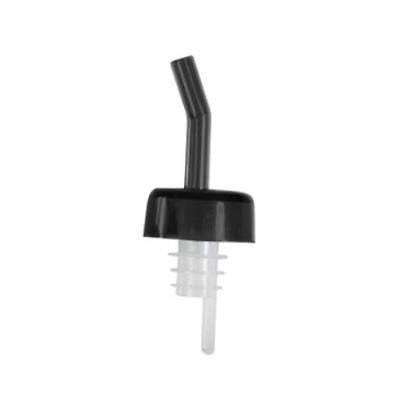 Winco PPW-K Liquor Pourer Plastic Medium Free Flow W/Collar Tuxedo Black