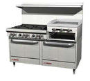 Southbend 4601DD-2RR 60" 6 Burner Gas Range with Griddle & Broiler, Natural Gas
