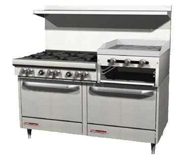 Southbend 4601DD-2RR 60" 6 Burner Gas Range with Griddle & Broiler, Natural Gas