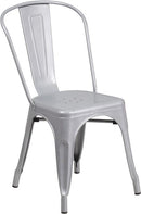 Flash Furniture Metal Indoor-Outdoor Stackable Chair