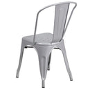 Flash Furniture Metal Indoor-Outdoor Stackable Chair