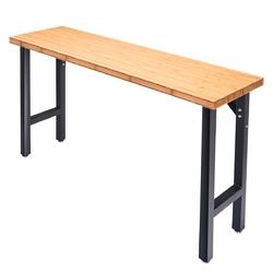 65" Bamboo Modular Workbench Table