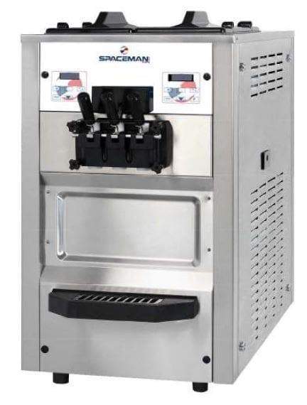 Spaceman SM-6235H/AH Double Flavour + Twist Soft Serve Ice Cream Machine - 45.4L/HR Output