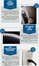 Pro-Kold SSC-45-2DS Double Solid Door 55" Wide Stainless Steel Refrigerator