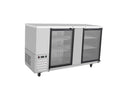 Suttonaire MBB69G Commercial 68" Double Swing Glass Door Back Bar Cooler