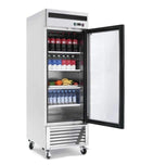 Suttonaire MCF8701 Single Door 27" Wide Stainless Steel Display Freezer