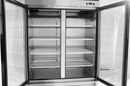 Suttonaire MCF8703 Double Swing Door 55" Wide Stainless Steel Display Freezer