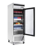 Suttonaire MCF8705 Single Door 27" Wide Stainless Steel Display Refrigerator