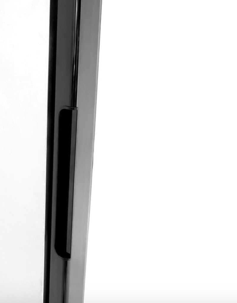 Suttonaire MCF8707 Double Swing Door 55" Wide Stainless Steel Display Refrigerator