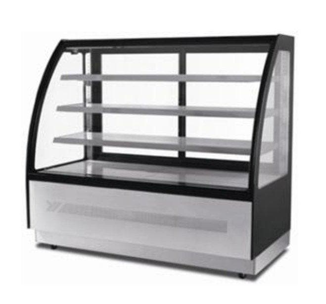Suttonaire WDF127D Curved Glass 47" Refrigerated Pastry/Deli Display Case