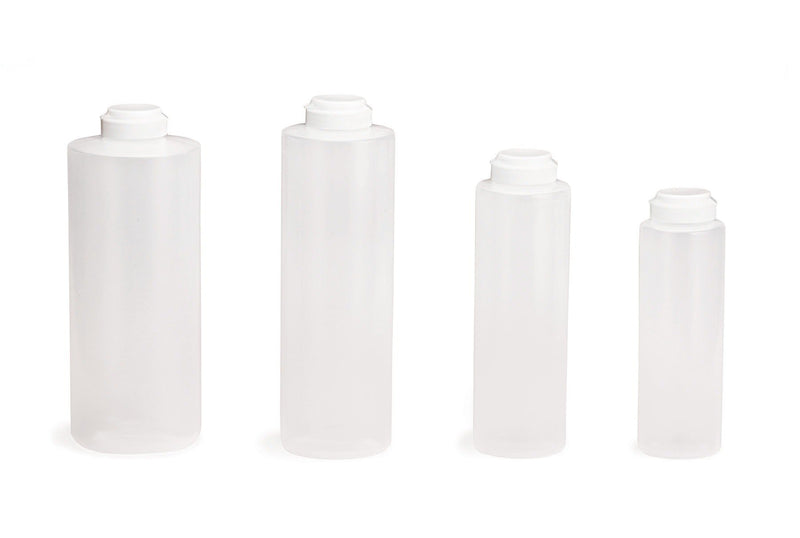 Tablecraft 2124C-1 24 Oz Hinged Clear Squeeze Bottle