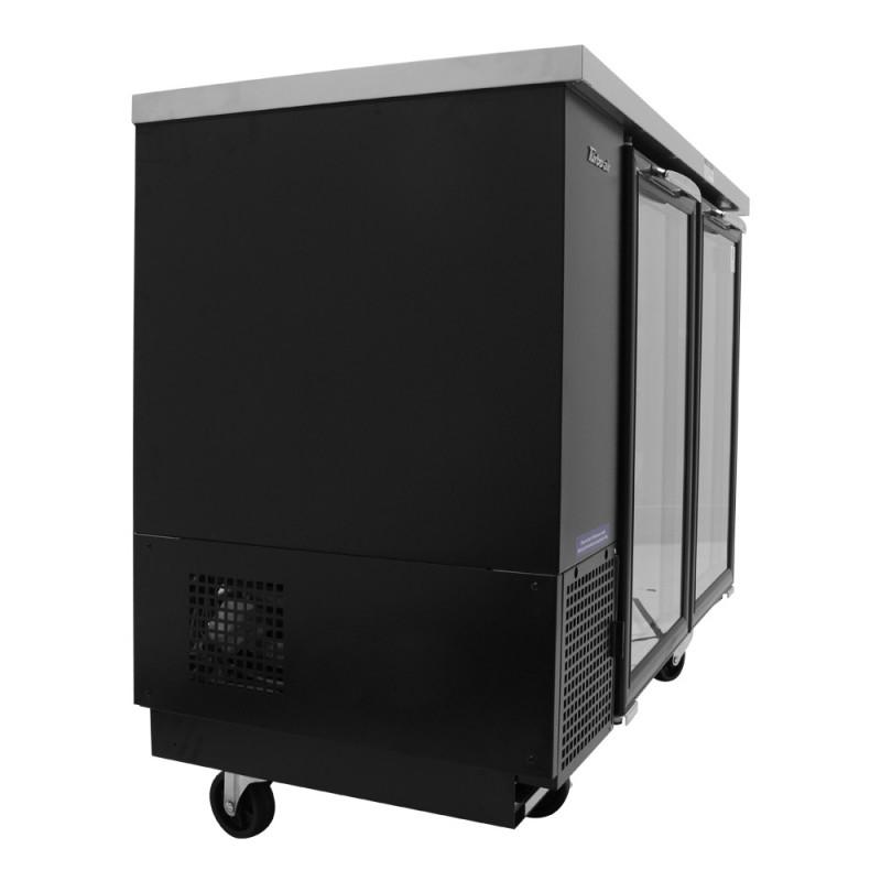 Turbo Air TBB-24-60SGD-N Narrow Back Bar Cooler Two-Section 61-1/8"W 16.46 Cu. Ft.