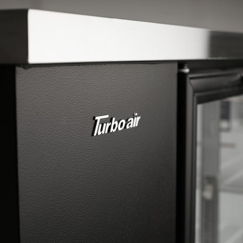 Turbo Air TBB-2SGD-N Back Bar Cooler Two-Section Glass Doors 58-3/4"W 19 Cu. Ft.