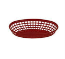 Thunder Group PLBK938R 9 3/8" Oval Basket, Red