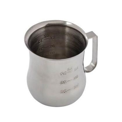 Thunder Group SLMP0040 40 Oz Stainless Steel Expressoo Milk Pitcher with Measuring Scale