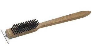 Update BRW-20HD HD Wire Brush With Scraper Long Handle