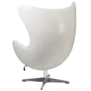 Flash Furniture Leather Egg Chair With Tilt-Lock Mechanism