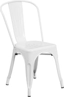 Flash Furniture Metal Indoor-Outdoor Stackable Chair