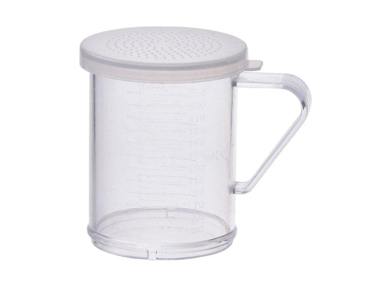 Winco 10 oz Dredge With Clear Snap-on Lid - Various Sizes