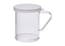 Winco 10 oz Dredge With Clear Snap-on Lid - Various Sizes