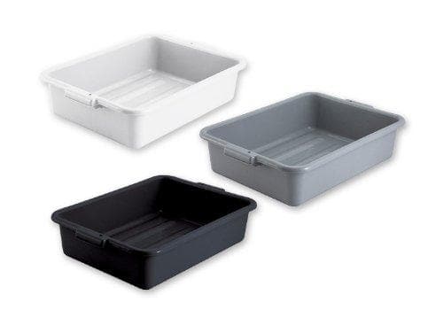 Winco 5" Polypropylene Dish Bin - Various Colours