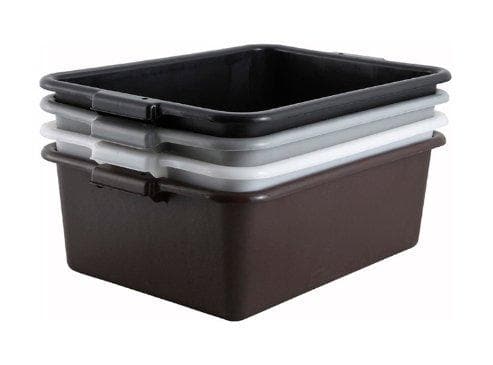 Winco 7" Polypropylene Dish Bin - Various Colours