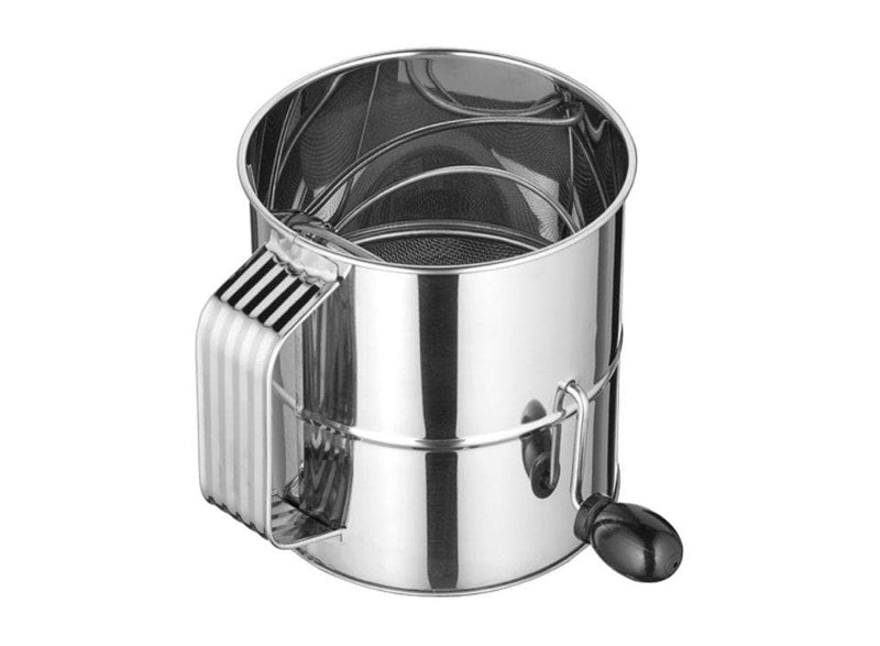 Winco 8 Cup Stainless Steel Rotary Sifter