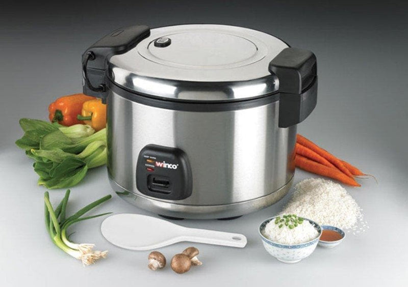 Winco Advanced Electric Rice Cooker/Warmer with Hinged Cover