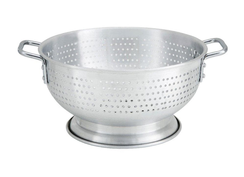 Winco Aluminum Colander with Base & Handle - Various Sizes