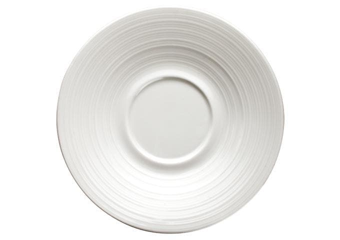 Winco Bright White Zendo 6″ Porcelain Saucer